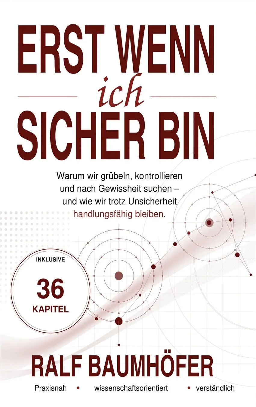 Buchcover „Erst wenn ich sicher bin“ von Ralf Baumhöfer